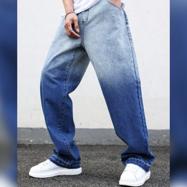 UrbanFade Oversized Ombre Denim Jeans