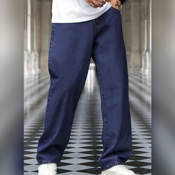 Blue Relaxed Fit Denim Jeans